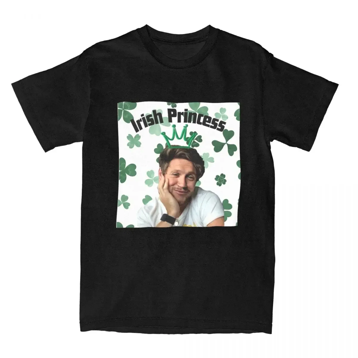 Niall Horan Irish Princess T Shirt Men's Cotton Vintage T-Shirt Round Collar Tee Shirt Short Sleeve Clothing 4XL 5XL