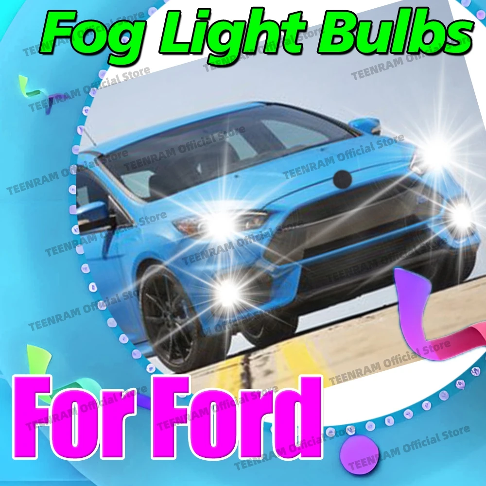 

2x For Ford Transit Connect 2010-2018 Flex Fusion 2006-2019 Focus Explorer Ranger LED H8 H11 Fog Light Bulbs 6000K Car DRL Lamps