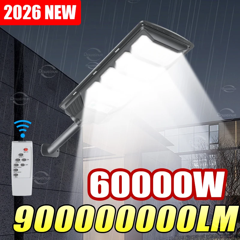 

900000000LM Super Powerful LED Solar Lights Outdoor Solarlamp 60000W Solarlights With Motion Sensor Street Garden Solar Lantern