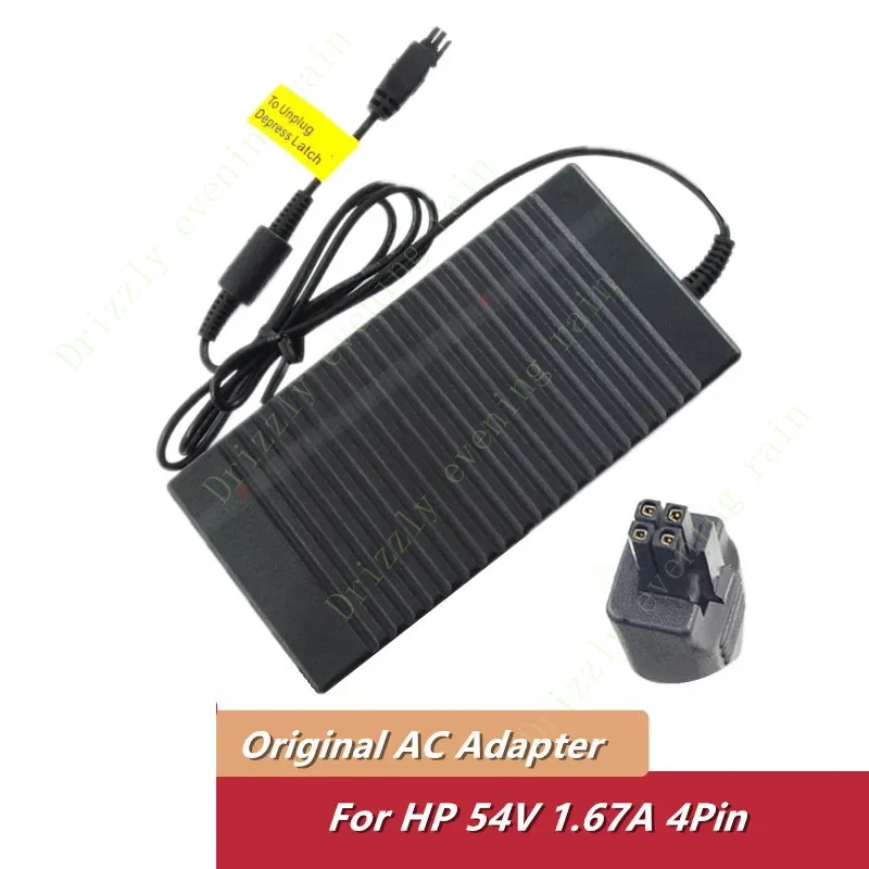 1PCs New 54v 1.67a pa-1900-2p-lf AC adapter for HP 5066-2164 5066-5569 PA-1900-2p2 jl383aaba laptop HPE 2530 8G PoE switch j9774