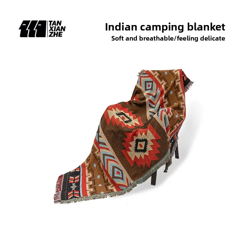 

Camping Indian blanket picnic mat moisture-proof mat picnic cloth spring outing picnic portable lawn floor mat