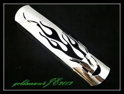 

Chrome 9" Exhaust Muffler Heat Shield Cover Heel Guard For Kawasaki Vulcan