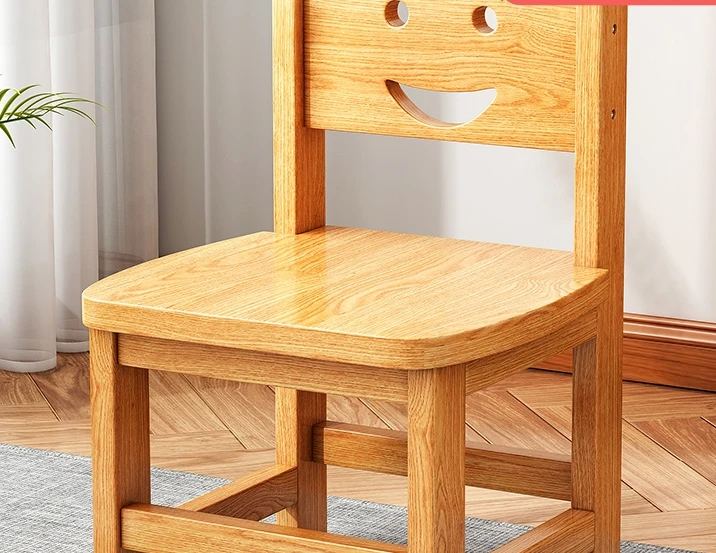 Children's backrest, small chairs, small wooden stools, living room wooden stools, benches, wooden stools, low stools