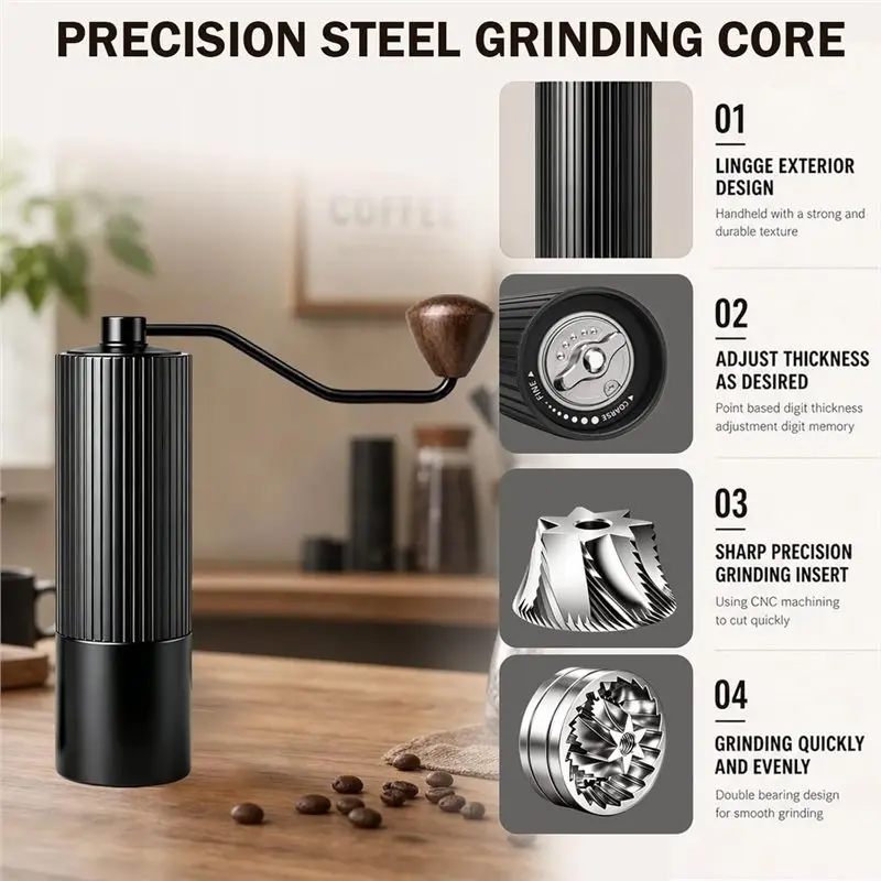 B23B Coffee Bean Hand Grinder - đánh giá và giá Burr Hand Grinder