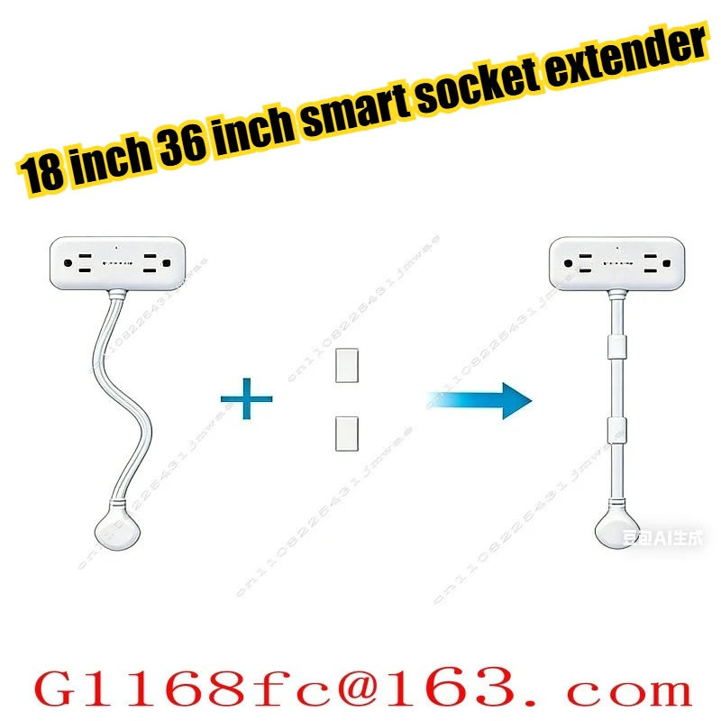 360 ° Rotating Plug Outlet extender 36 in smart socket extender