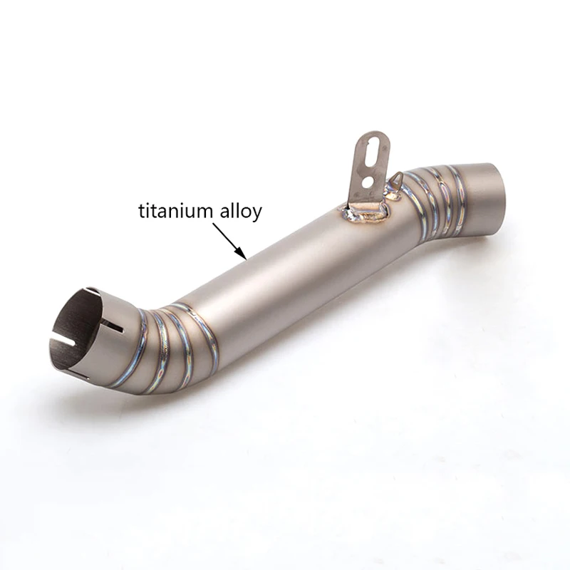 For Aprilia rsv4 2015 2016 Titanium Alloy Motorcycle Exhasut Middle Connect Link Pipe Racing Exhaust Tube Slip On 60mm Muffler