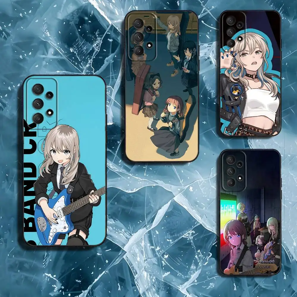 

Anime G-Girl B-Band Cry Phone Case For Samsung Galaxy A13,A21s,A22,A31,A32,A52,A53,A71,A80,Soft Black Shell