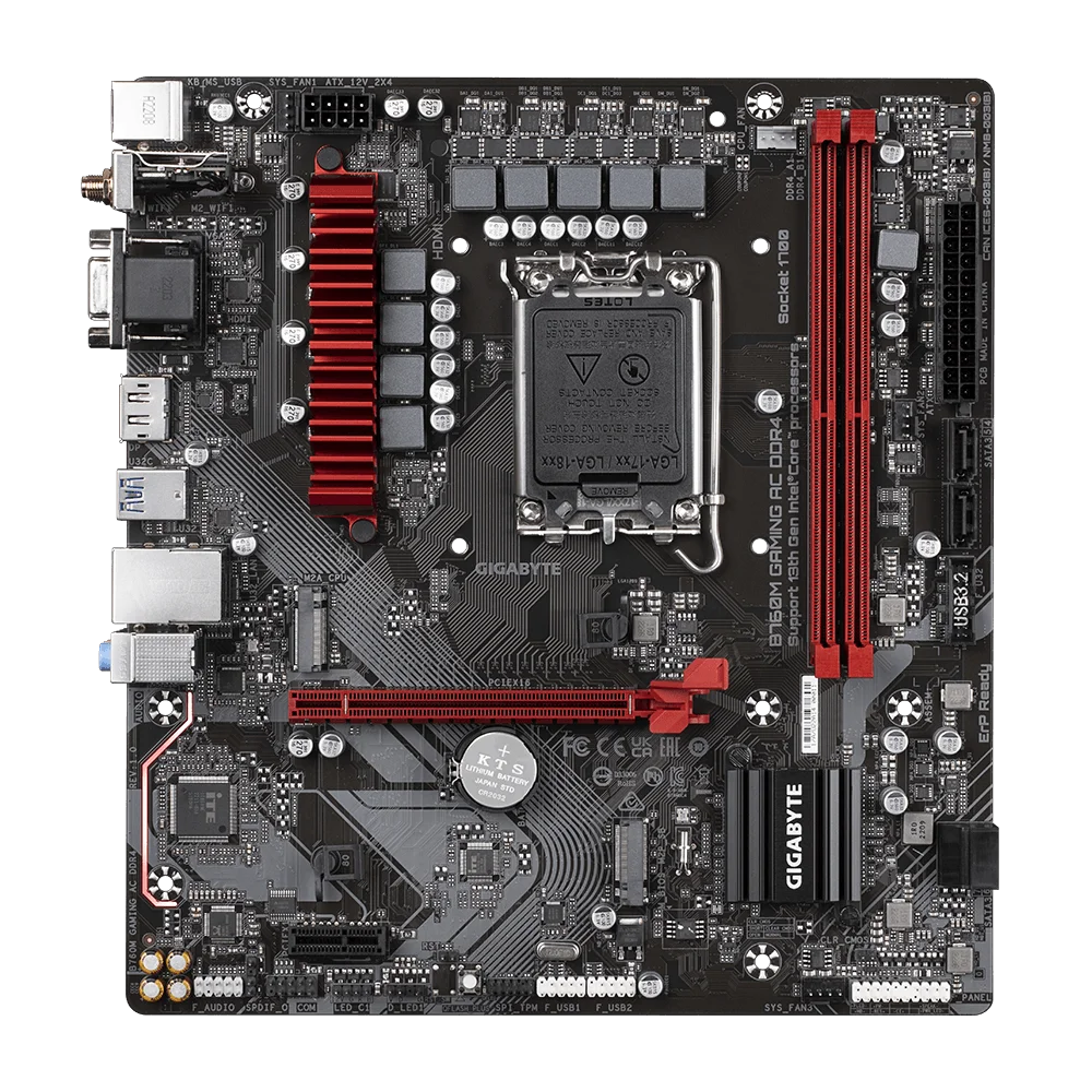 New GIGABYTE Motherboard B760M GAMING AC LAG1700 supports 13th & 12th Series Processors dual-channel DDR4 computer Motherboard