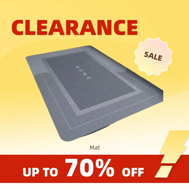 

Clearance_Bathroom Absorbent Floor, Anti Slip Diatomaceous Mud Foot, Quick Drying Toilet, Anti Fall Toilet Door, Foo