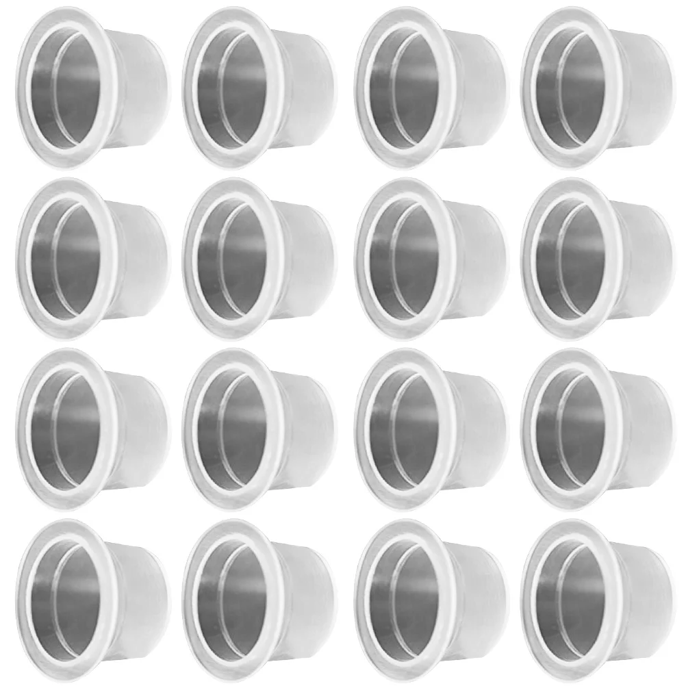 1000pcs Ink Caps Disposable Ink Cups Permanent Eyelash Makeup Eyebrow Tattooing Pigment Container Kits Supplies 8mm Size S