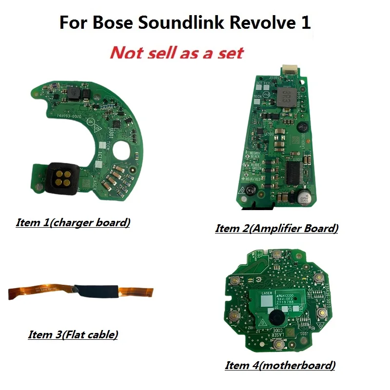 Pièces de rechange d'origine pour Bose Soundlink Revolve 1, carte de charge de remplacement, réparation de carte mère, pièces PCB