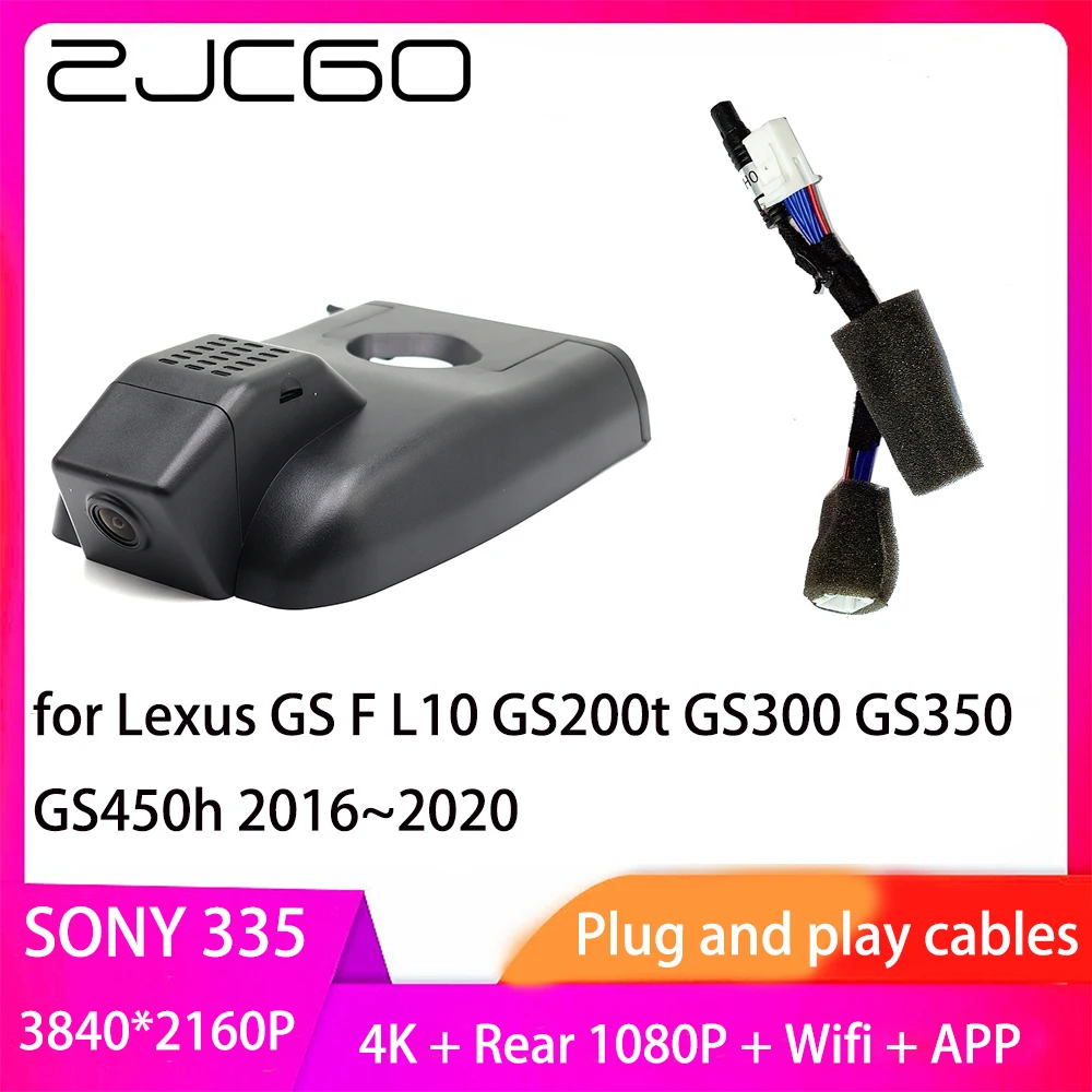 

ZJCGO Plug and Play DVR Dash Cam UHD 4K 2160P Video Recorder Lexus LX J200 LX570 GS L10 GS300h GS450h GS F 2015~2021