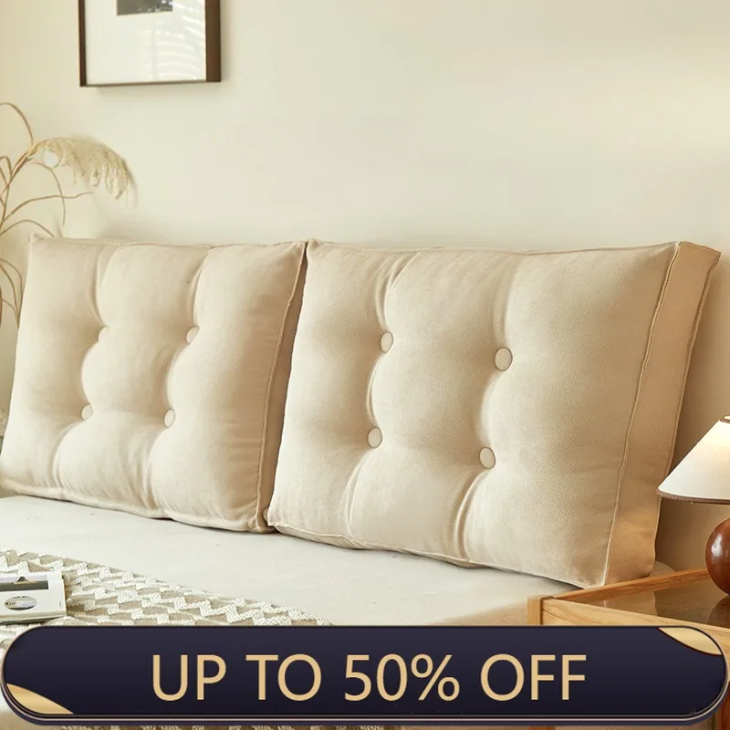 Decorative Sofa Cushions Full And Comfortable Backrest Large Bed Cushion Bedroom Removable And Washable Garden Furniture