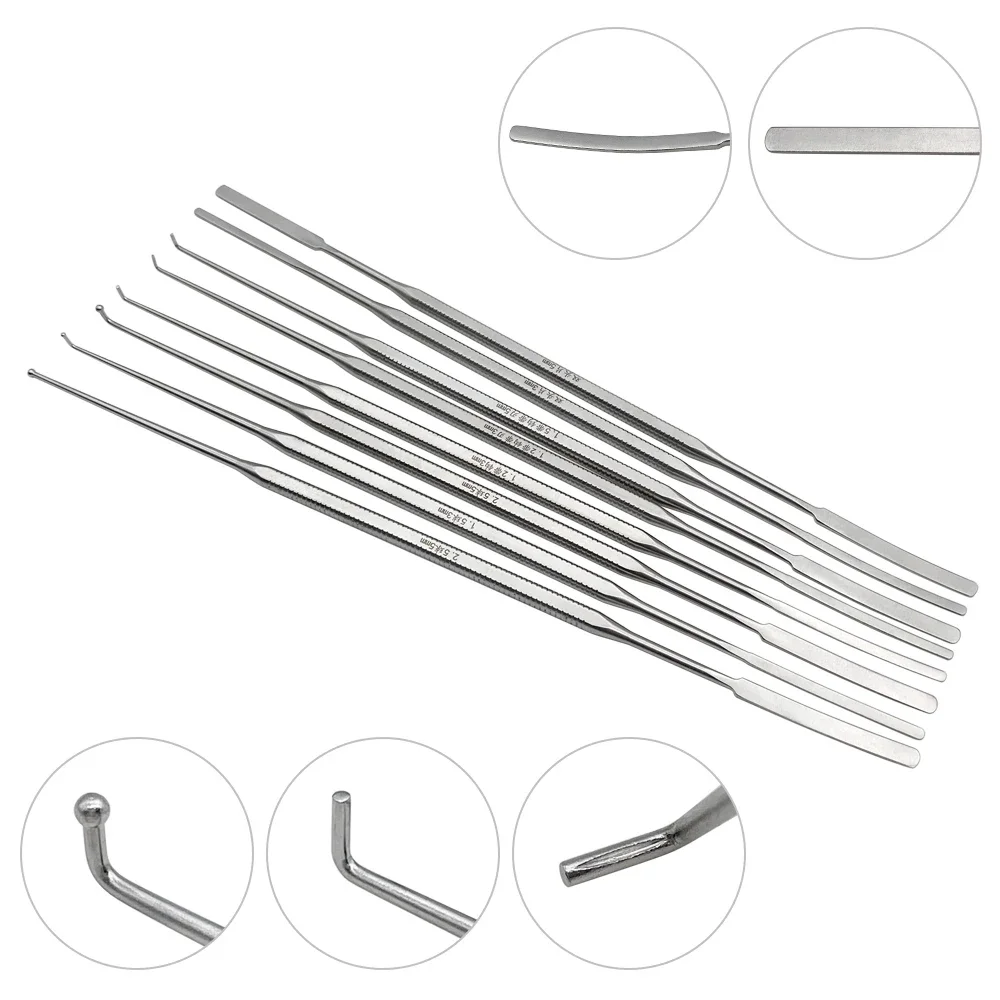 QSWTITAN Spine Lumbar Dual Channel Nerve Root Strippers Dual Channel Nerve Stripper Orthopedic Instrument