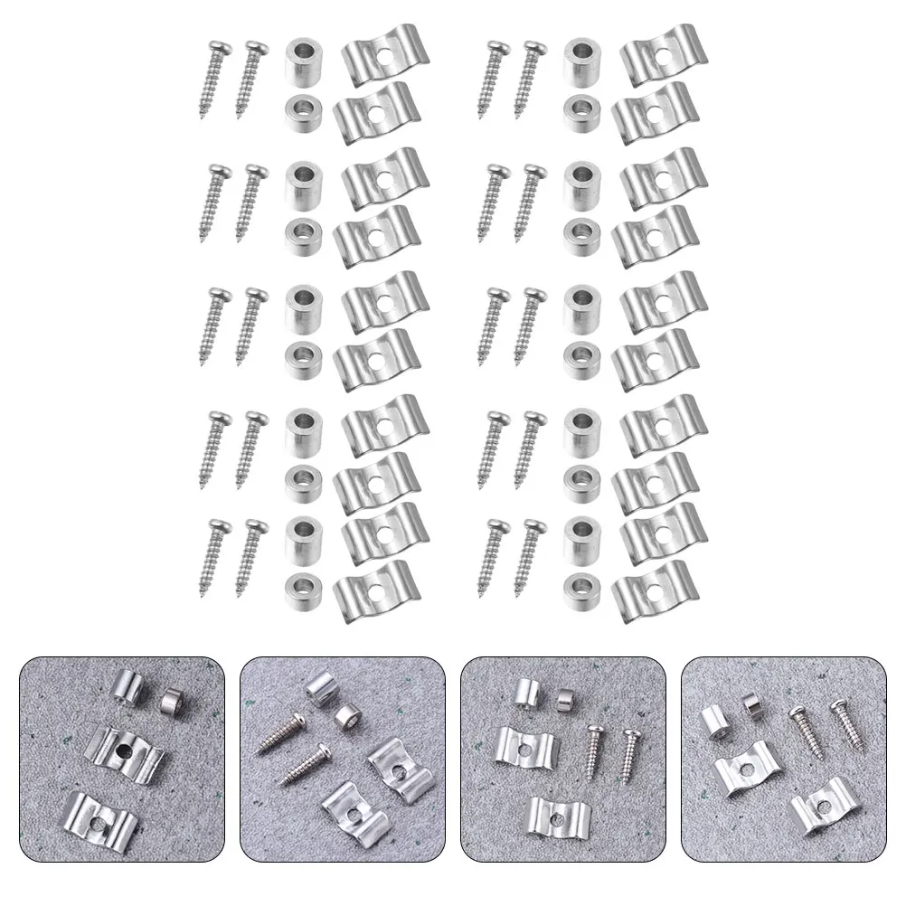

10Sets MetalGuitarBuckles HighQuality Rustproof Material StringTension SoundEnhancement GuitarHead Parts Knobs Electric