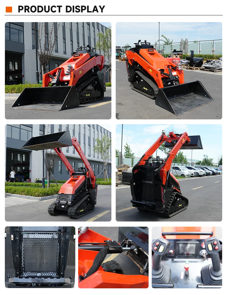 Maßgefertigter Mini-Raupenlader Multifunktions-Kompaktlader für Landschaftsbau, Landwirtschaft, Bau und Materialtransport – Detail 3