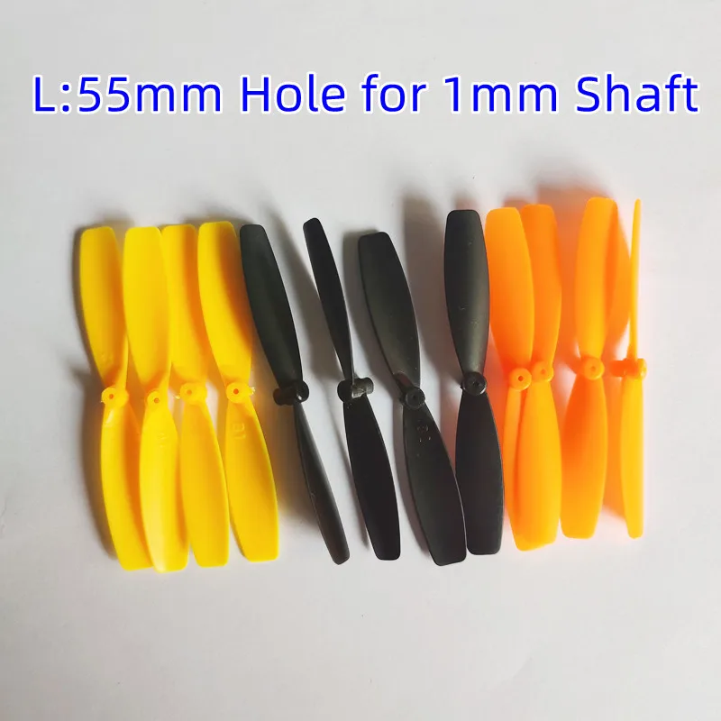 55mm Blade Propeller Prop para 720 8520 Coreless Motor DIY Micro DIY Micro Quadcopter RC Camera Drone Acessórios