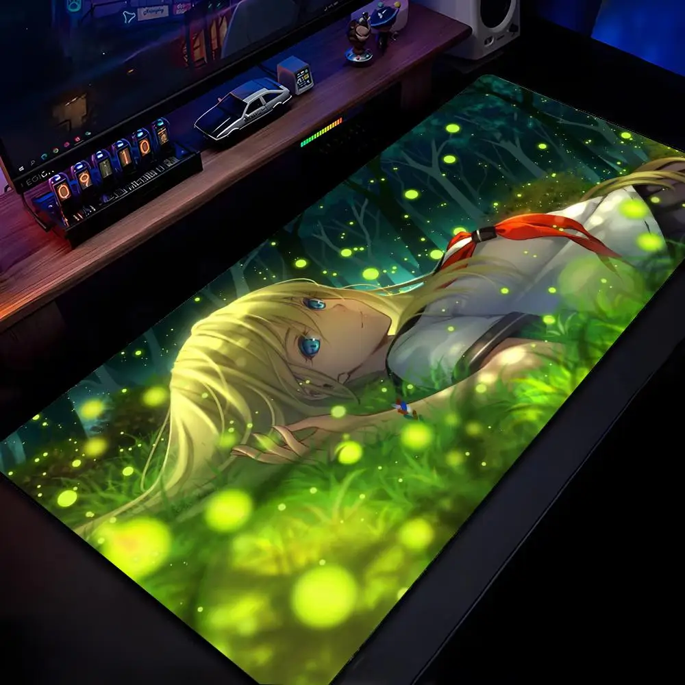 

Cute Anime Mouse Pad Mousepad HD Printing Computer Gamers Locking Edge Non-slip Mouse Pad XXL90x40cm Keyboard PC Desk Pad