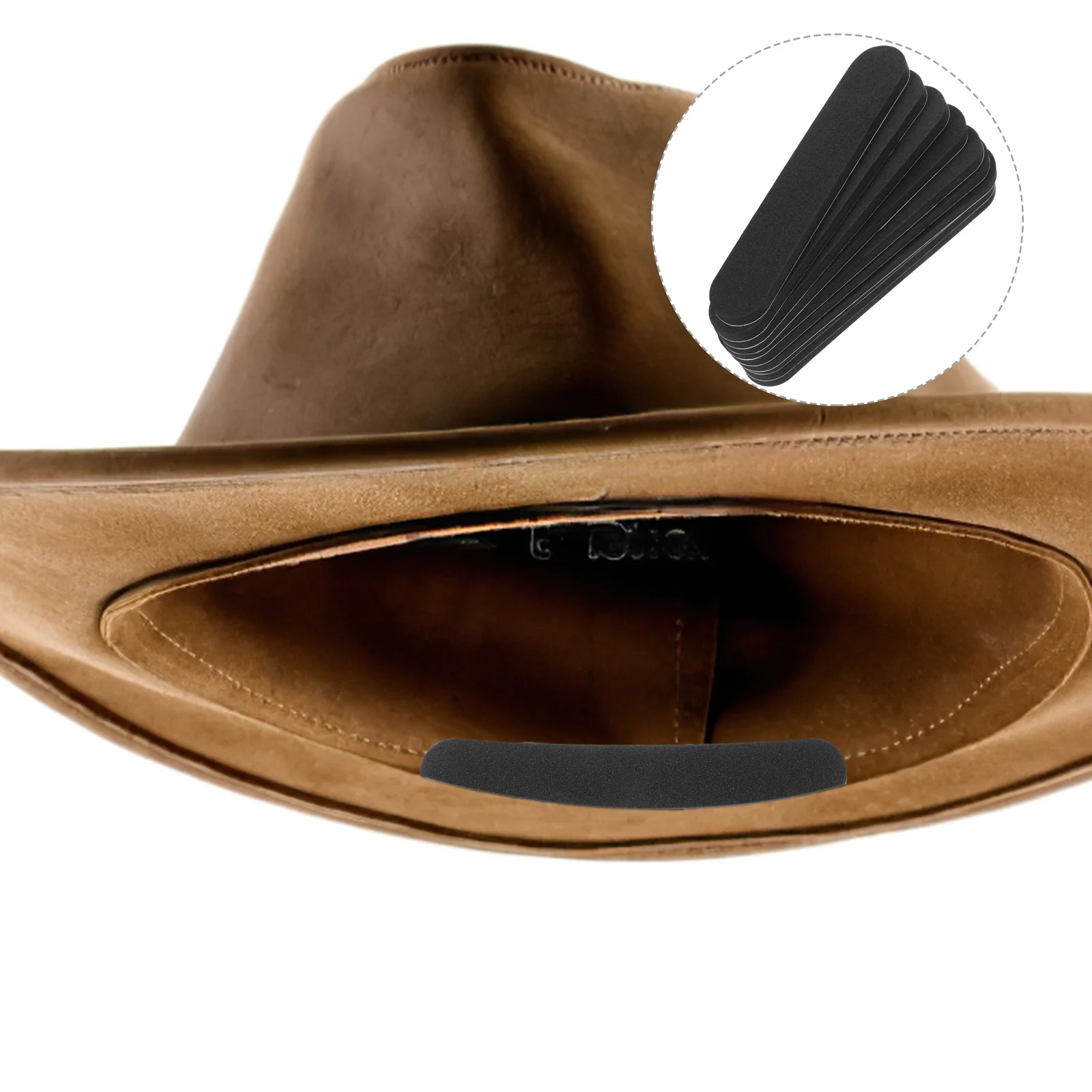 10 Uds. Reductor de circunferencia de sombrero, cinta reductora de tamaño, tamaño de inserción para adultos, gorra de espuma para mujer y hombre