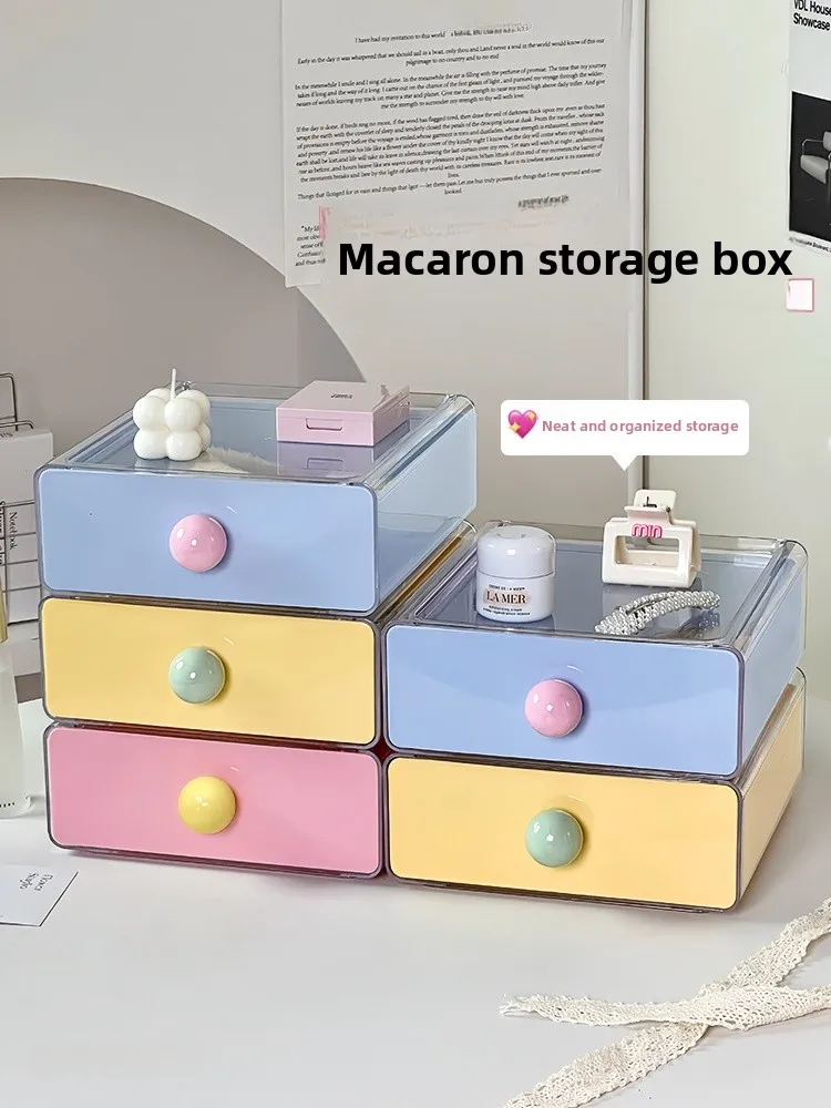 

Настольный органайзер Box Der Sle Storage elf Office Workstation Коробка для хранения косметики Creative Aron Color Acrylic Recta...