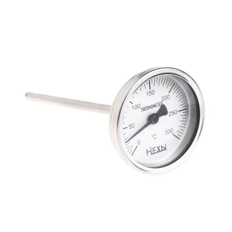 50/100/150/200/300℃ Bi-metallic Thermometer Metal Temperature Monitor Gauge for Pipeline Industrial Use Dropshipping