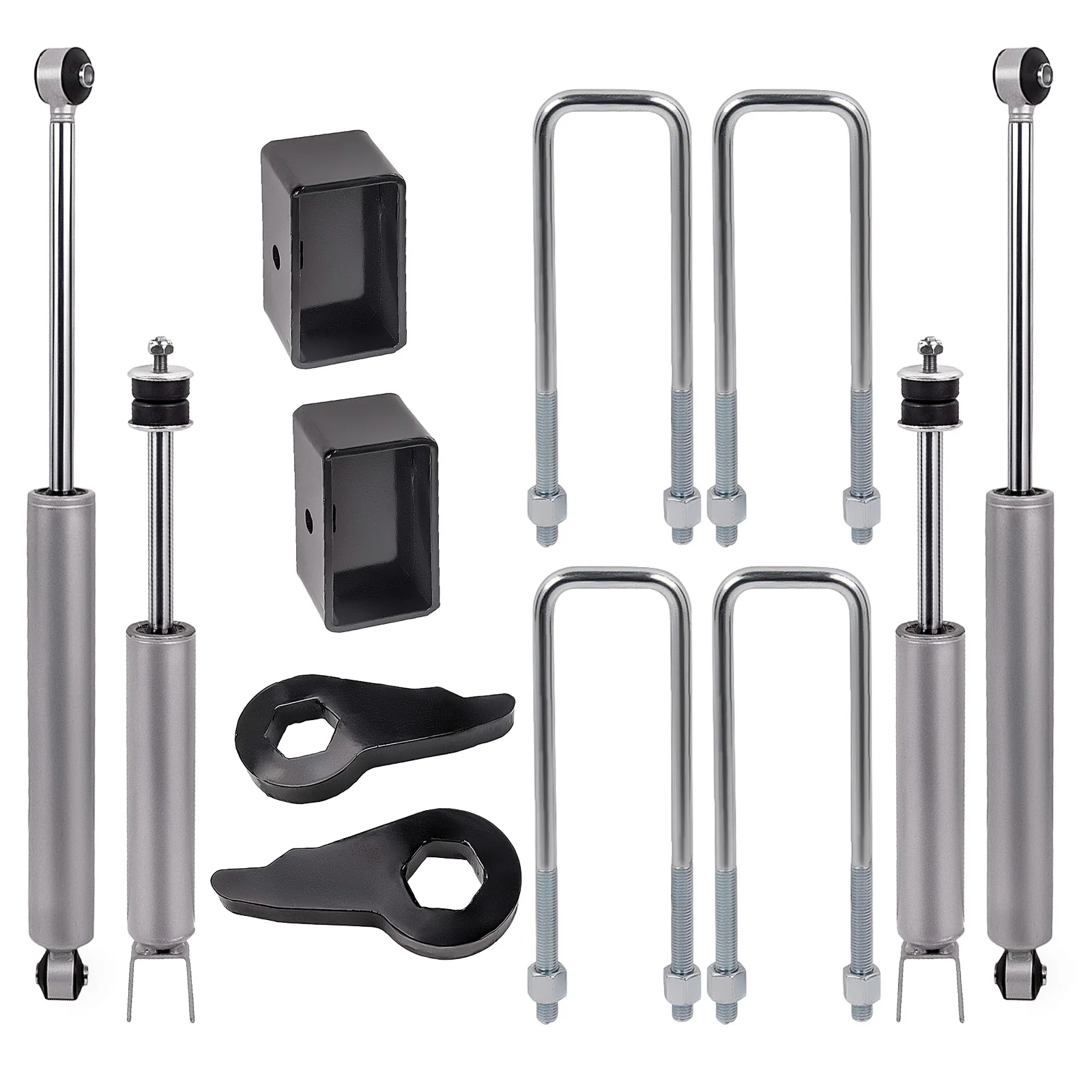 1-3 inch Lift Kit w/Control Arms for Chevy Silverado GMC Sierra 1500 1999 2000 2001 2002 2003 2004 2005 2006