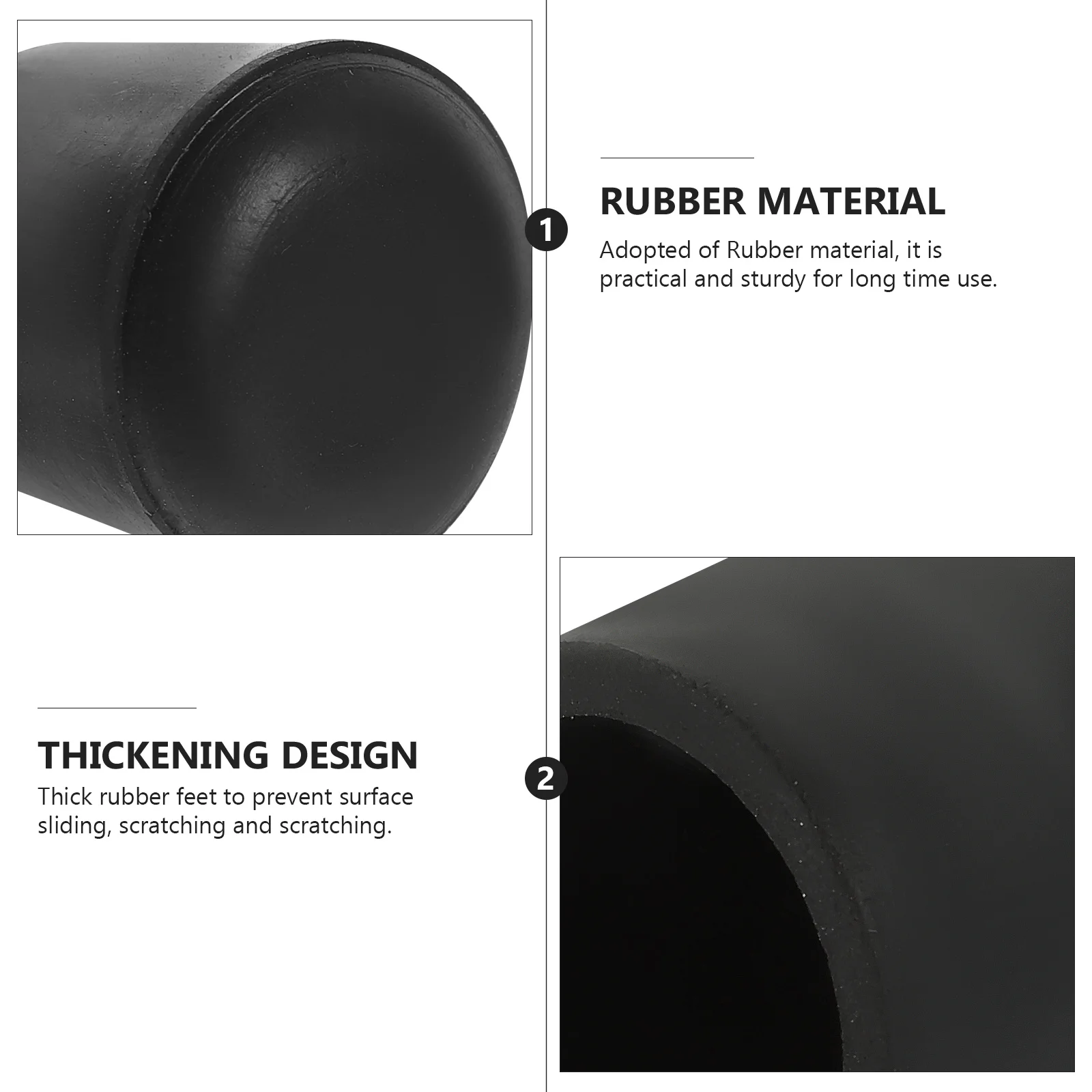 

8pcs Anti-Skid Placemat Rubber Feet Thickened Kitchen Pad Pegs For Home Kitchen Accessories Leg Protectors Rubber Feet Cover