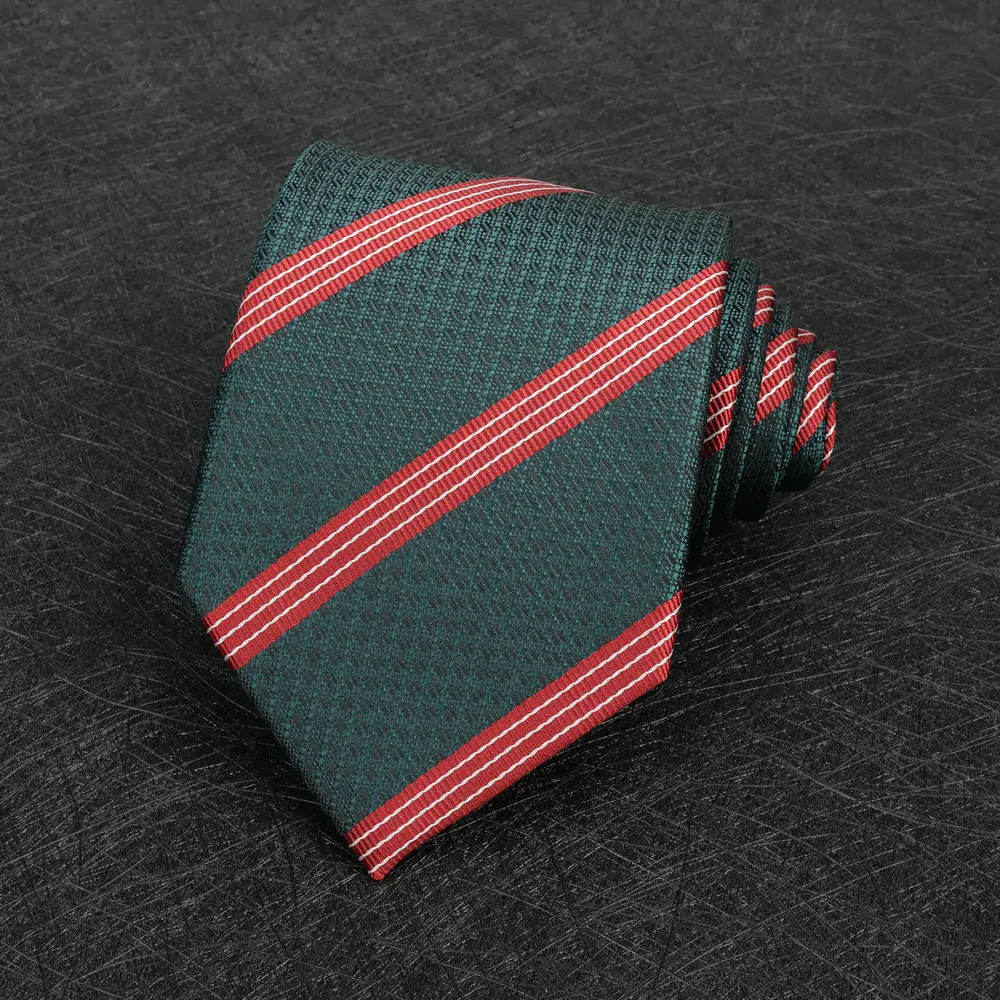 2025 neue Ankunft Braun Krawatte Männer Business Formal Gestreiften Retro Krawatten 8 cm Weiß Grün Polka Dot Krawatte Smoking hochzeit Krawatte – Detail 19