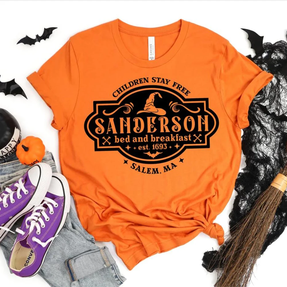 

Sanderson Bed & Breakfast Tee Shirt Halloween Movie Tshirt It's All Just A Bunch of Hocus Pocus ShirtsSanderson Sisters Tee