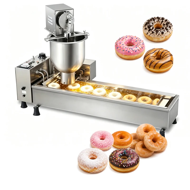 High Capacity Desktop Mini Donut Machine Automatic Frying & Flipping Professional Mini Doughnut Maker Kiosk Ready For Food Truck