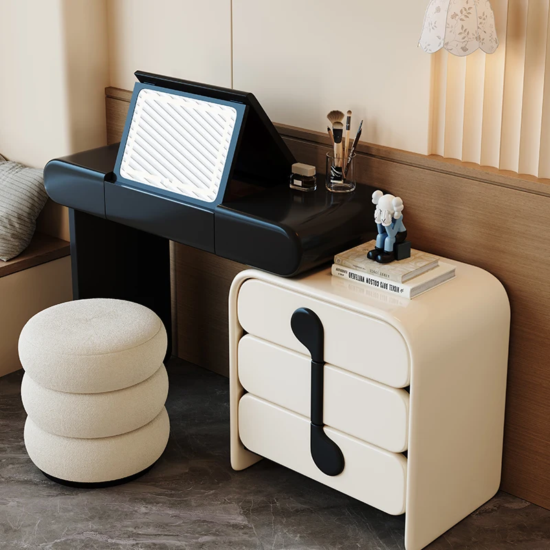 

Wood Bedroom Vanity Table Makeup Storage Drawers Luxury Modern Women Dressing Table Cosmetics Penteadeira Lounge Suite Furniture