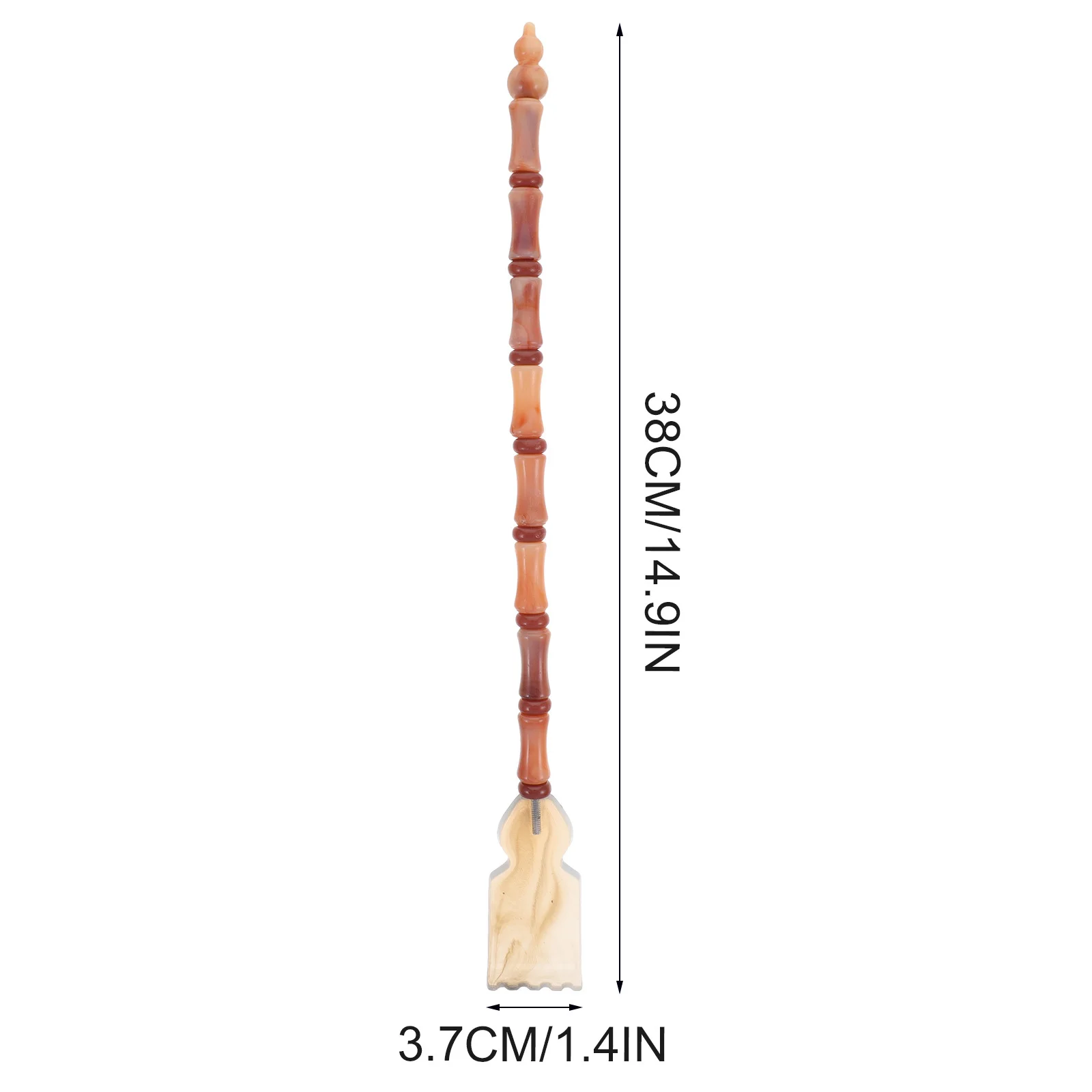 Alat Penggaruk Punggung Tanduk Sapi Gagang Panjang Desain Ergonomis Untuk Dewasa Alat Pereda Gatal Tubuh Tongkat Pijat Portabel Untuk Nyeri Punggung