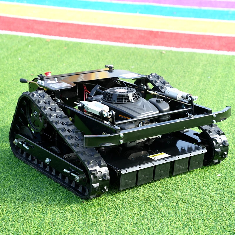 customized Cheap Garden Electric Remote Control Robot Lawn Mower With Snow Blower Thrower Plow