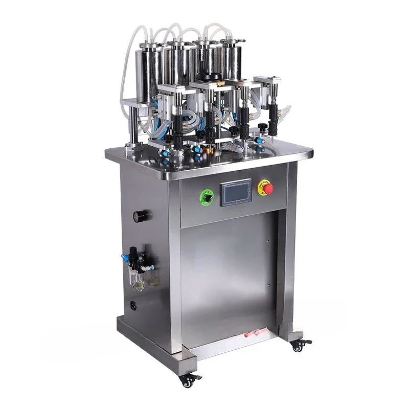 

Small negative pressure semi-automatic vacuum liquid, filling machine, four-head perfume filling machine