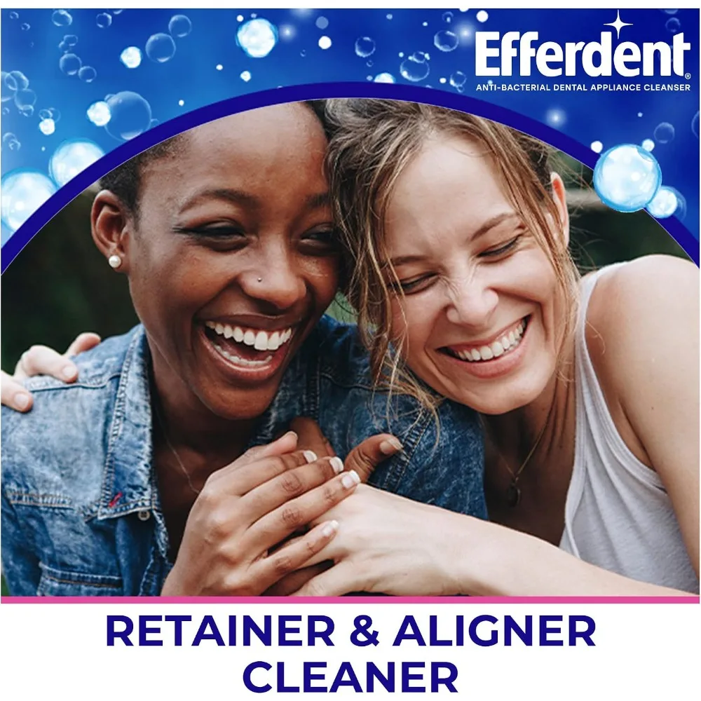 Denture Cleaner Tablets for Dental Appliances Aligners Mouth Guards and Retainers Extra Strength Minty Fresh Formula 90 Count Effervescent Cleaning Tablets Removes Stains Plaque Odor and Bacteria for a Deep Clean Safe view 5