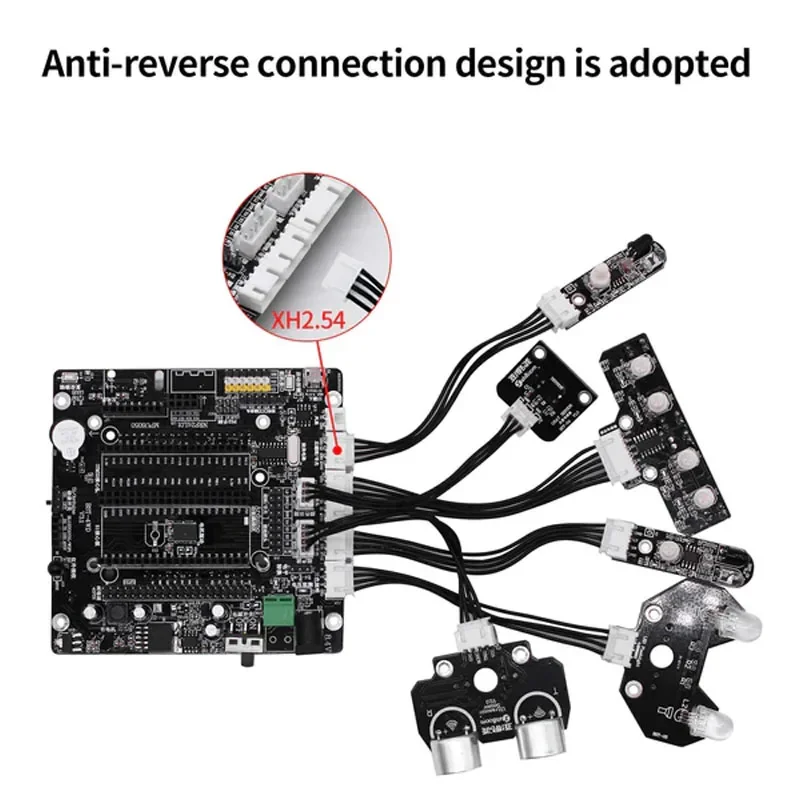 Yahboom 4WD inteligentna karta rozszerzeń kierowcy samochodu 51 mikrokontroler/Raspberry Pi/STM32/UNO dla rozwoju rozszerzenia samochodu robota