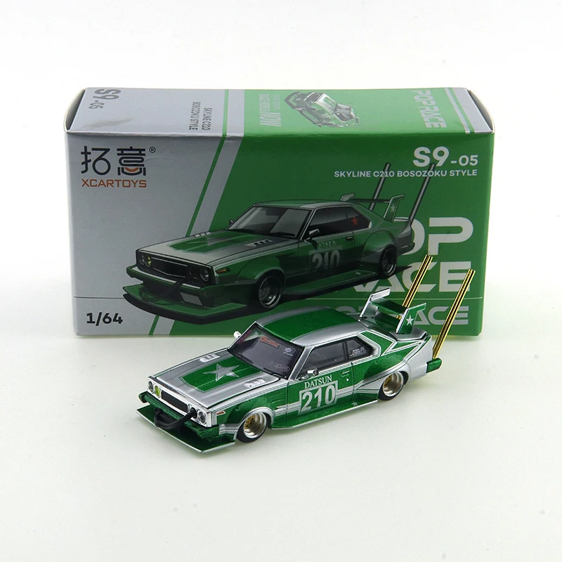 

XCARTOYS 1/64 S9-05 SKYLINE C21O BOSOZOKU STYLE S9-04 Diecast Car Model Boys Toy Gift Christmas Gift Collection