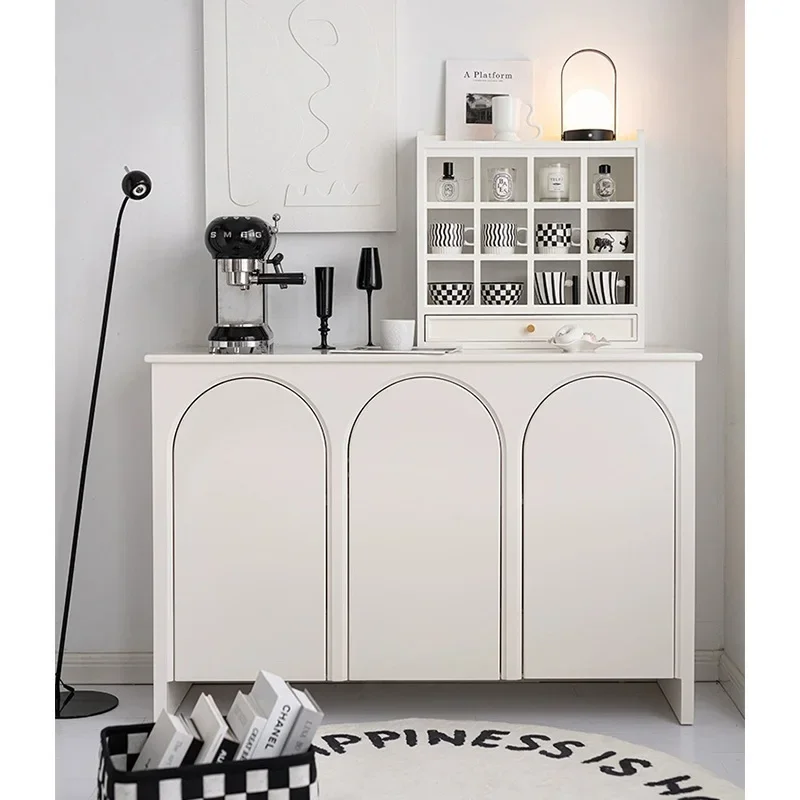 Nordic White Wooden Storage Living Room Cabinets Buffet Sideboard Server Wine Rack Console Bar Cabinet Home furniture