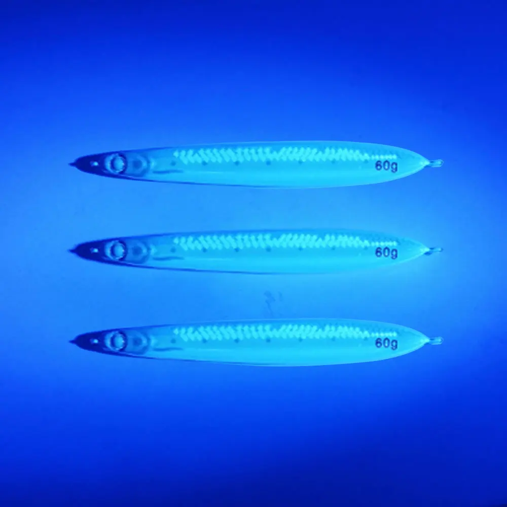 AS Fast Jig-Leurre de pêche UV Glow Jig, impression 3D, pêche à la ligne rapide, appât dur en métal coulant, 40g, 60g, 80g, 100g