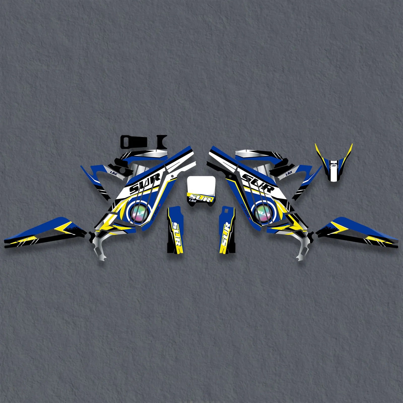 

NICECNC For Surron Light Bee X Motocross Fairing Graphic Background Decals Sticker Kit Customize For Sur-ron light bee X
