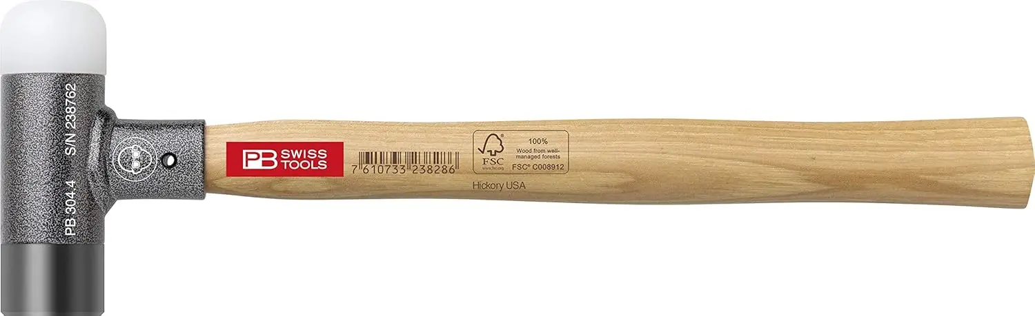 

2-in-1 Engineer Dead Blow Hammer for Powerful and Precise Blows without Recoil, Swiss Made, Ø 32mm
