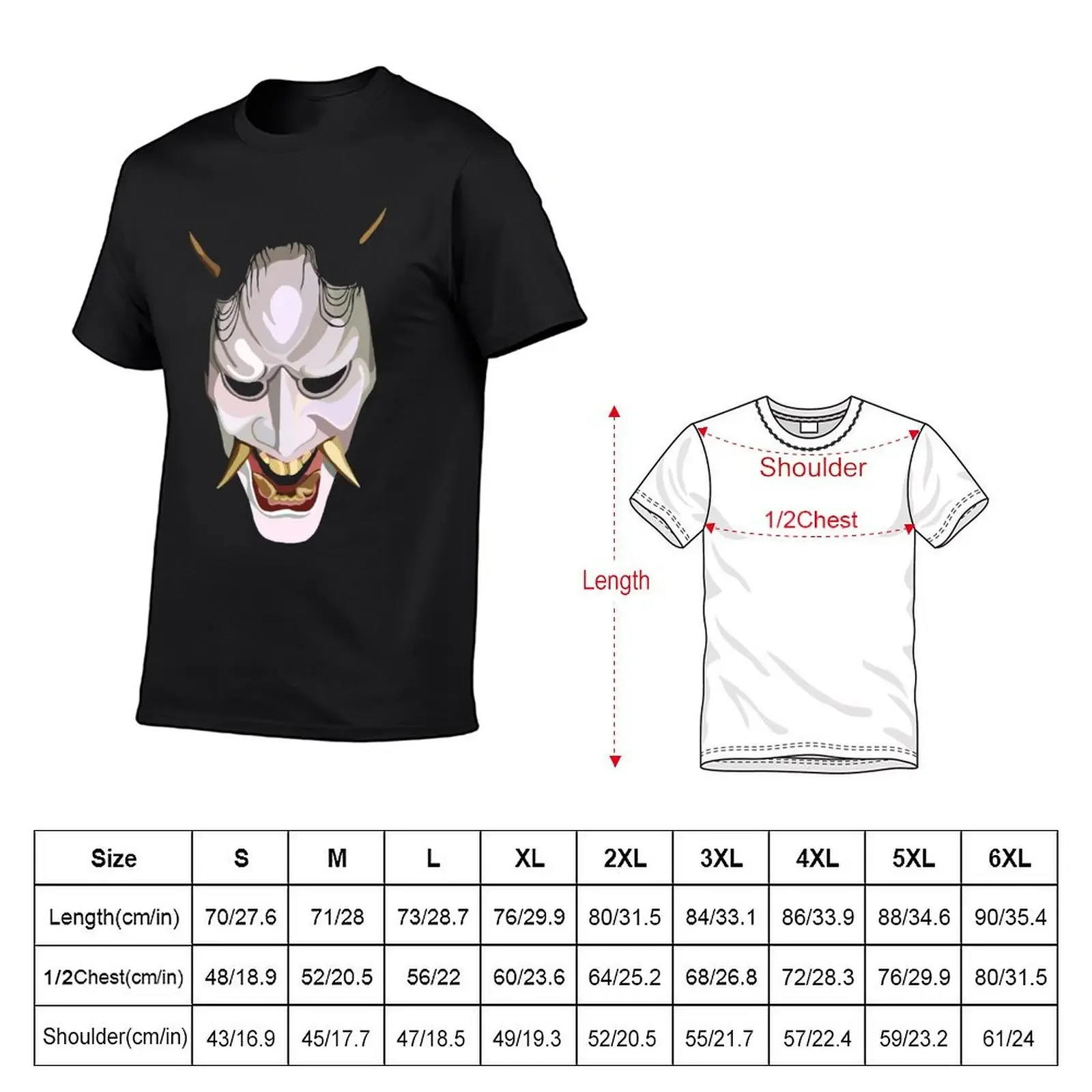 Oni Mask, Hannah Oni, Hanya Oni T-Shirt sublime plus size clothes funny t shirts men