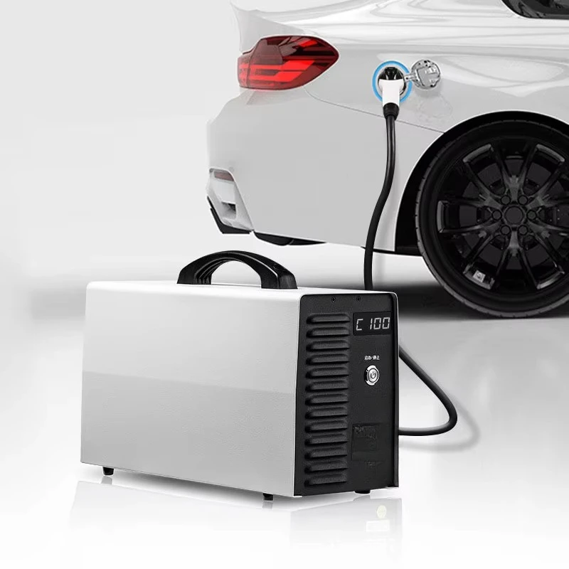 Outdoor Movable 7kw Fast EV Charger  20kw Handheld Type Portable Electric Plug Vehicle Charging Station