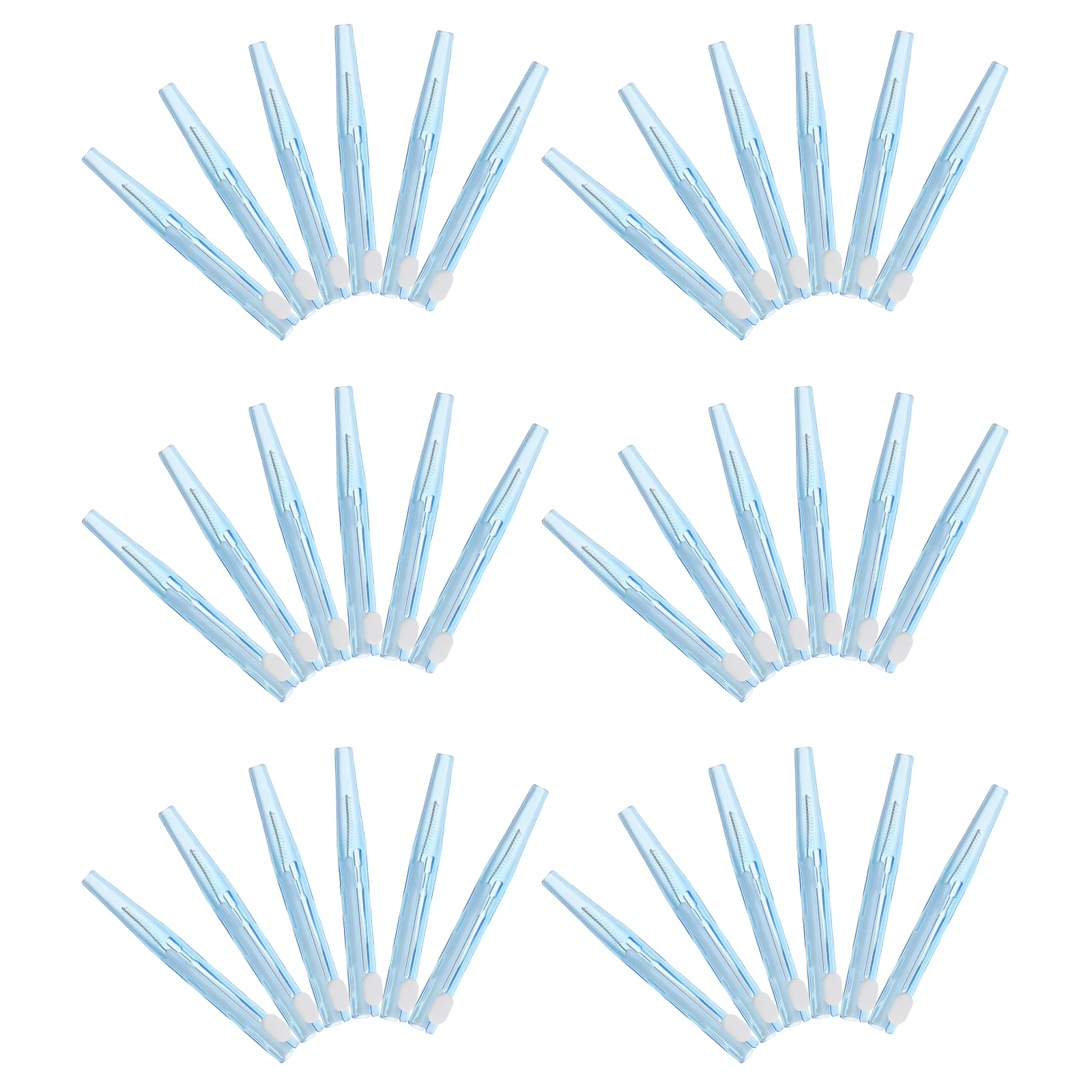 

40 Pcs Interdental Brush Tooth Gap Cleaner Soft Bristles Push Pull Oral Care Tools Portable Travel Toothbrush For Braces