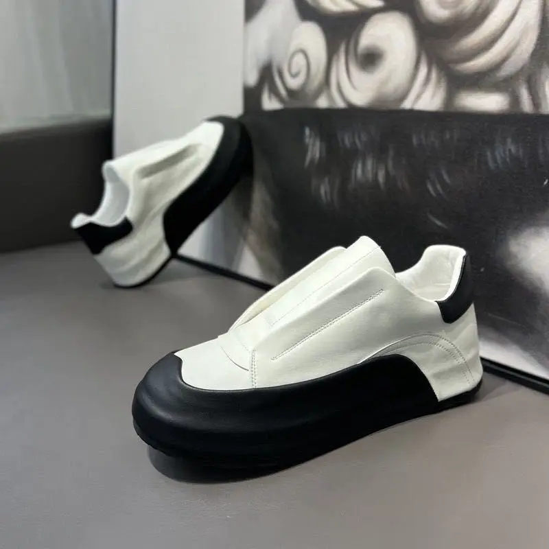 

Новинка 2024, мужская дышащая повседневная обувь для бега, уличные мужские кроссовки на толстой подошве с круглым носком, мужская обувь