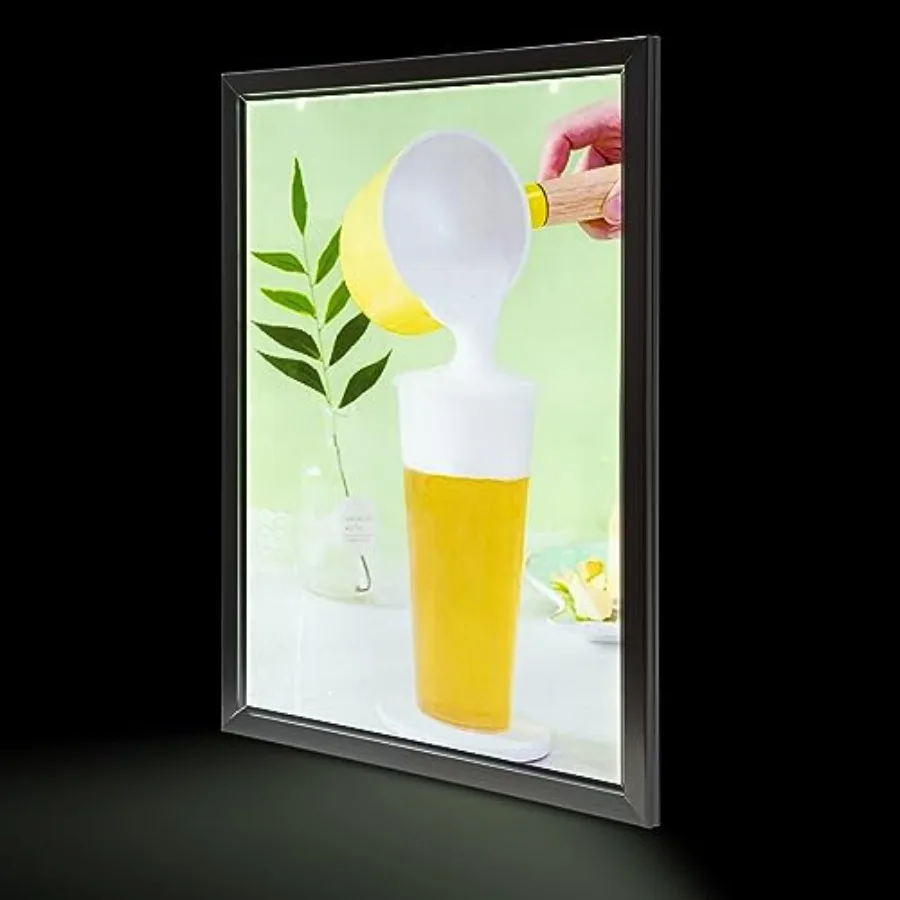 

LED Movie Poster Frame 33 x 24 Wall Mounted Backlit Light Box for Film Exhibitions Advertising Display Cinema Sign with LED Lig