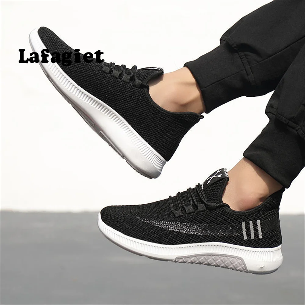 Zapatillas de deporte transpirables para Hombre, zapatos masculinos de alta calidad, color blanco, a la moda, informales, ligeras, para gimnasio y caminar, 2022