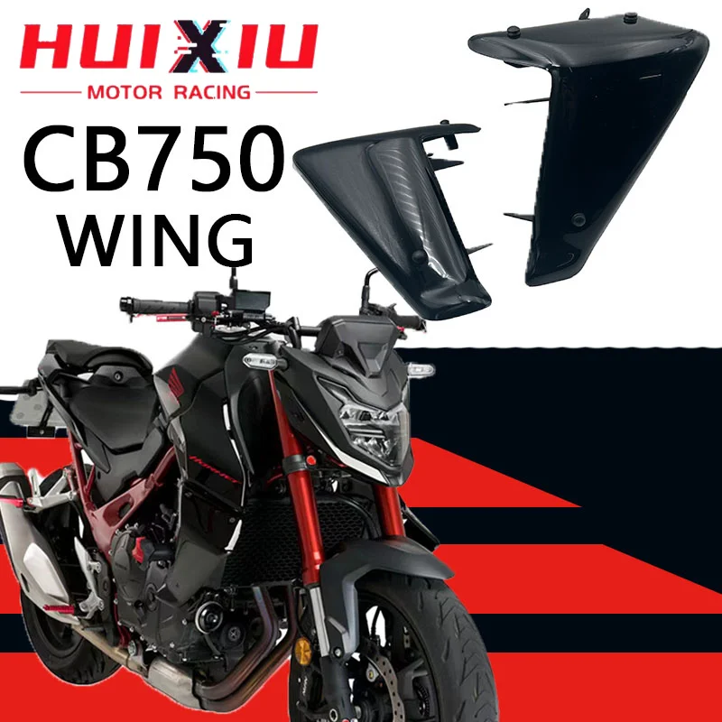 For HONDA NEW CB750 HORNET CB 750 2023 2024 Motorcycle Sport Downforce Naked Side Spoilers Front Spoiler Winglet Aerodynamic