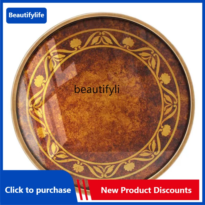 

C85 American Side Table Sofa Living Room Small Coffee Table Art Light Luxury Small Apartment Light Luxury Painted Furniture