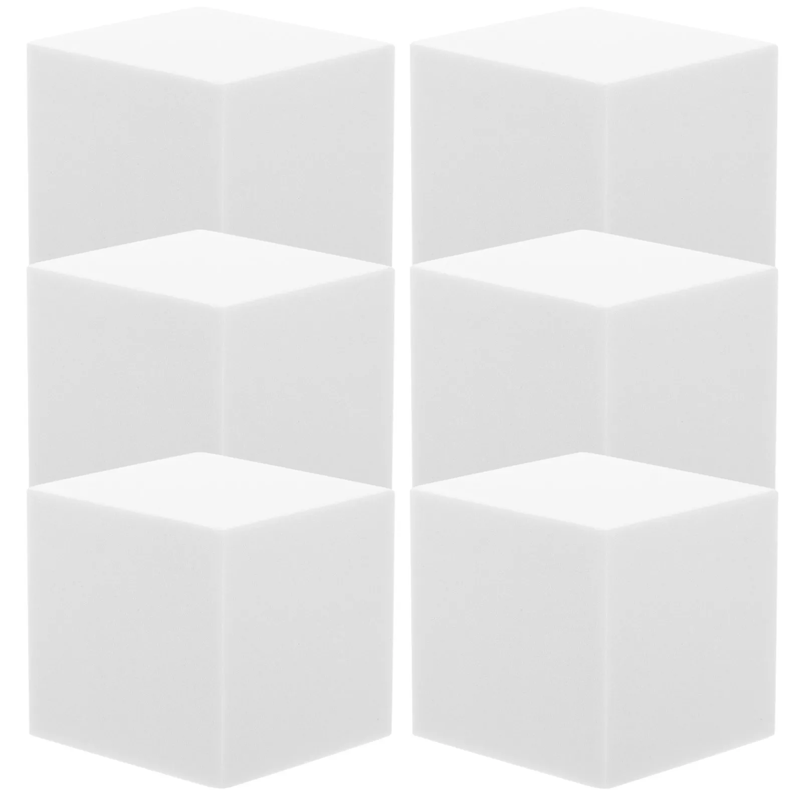 6 قطع كبيرة من مكعبات الرغوة الفارغة الناعمة خفيفة الوزن كتل حرفية يمكنك صنعها بنفسك لتزيين حفلات الزفاف وأعياد الميلاد كتلة إسفنجية